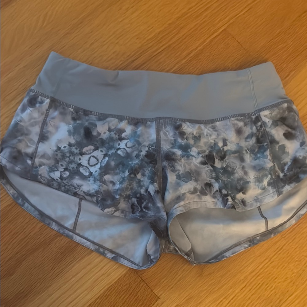 Lululemon Athletica Gray and Blue Athletic Shorts